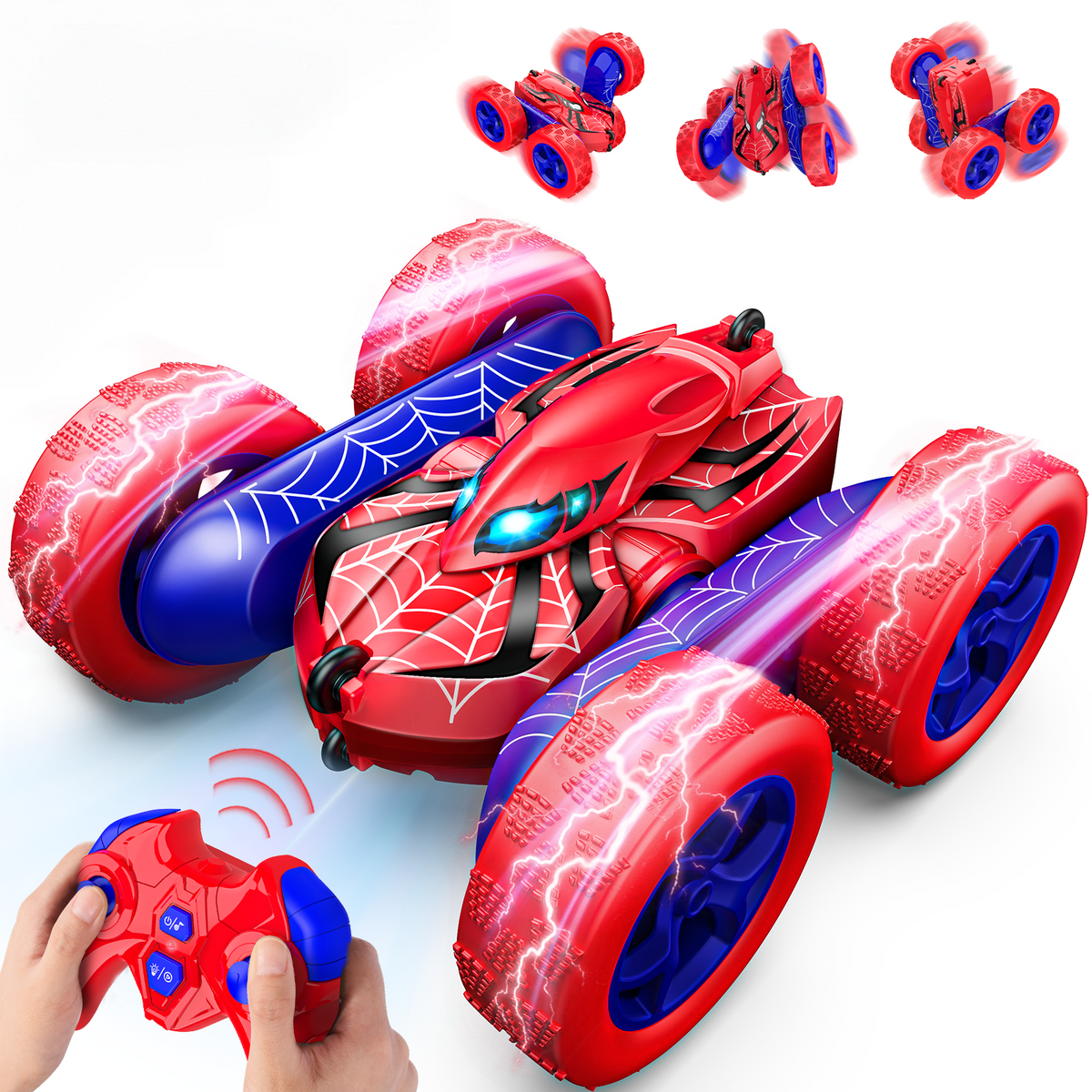 Remote Control Cars, Rechargeable Car Toys for Boys Girls, 360° Spinning Remote Control Stunt Car